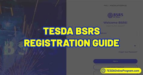 brbs tesda|TESDA BSRS Guide: Biometric.